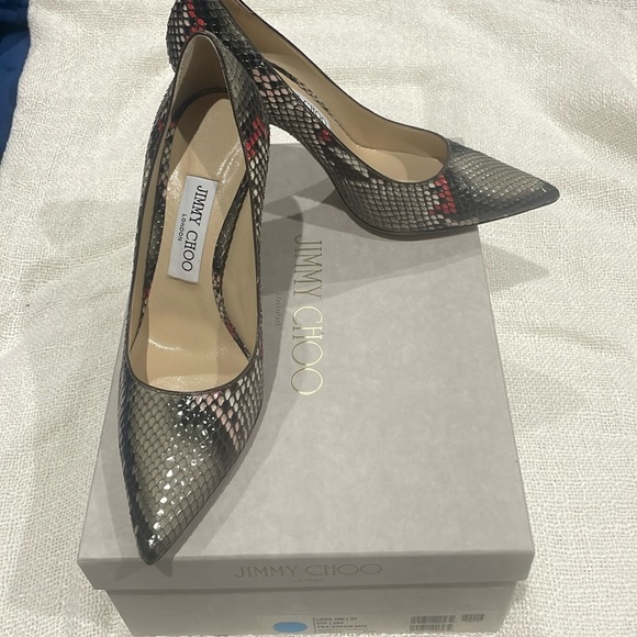 Jimmy Choo painted python heels - Picture 1 of 5